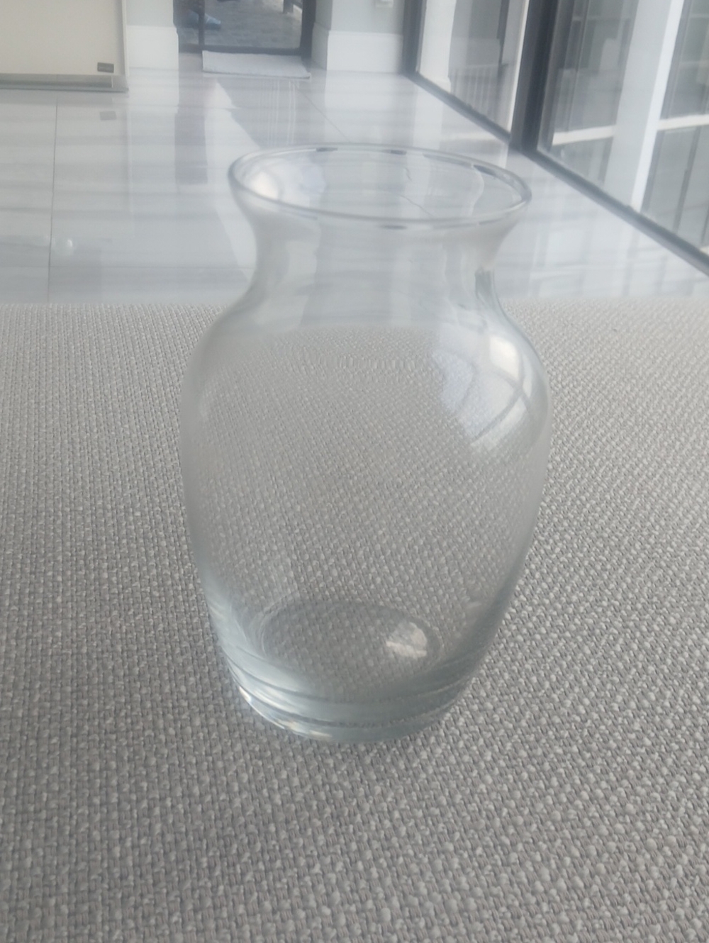 Clear Glass Decorative Vase - Simple Home Accent